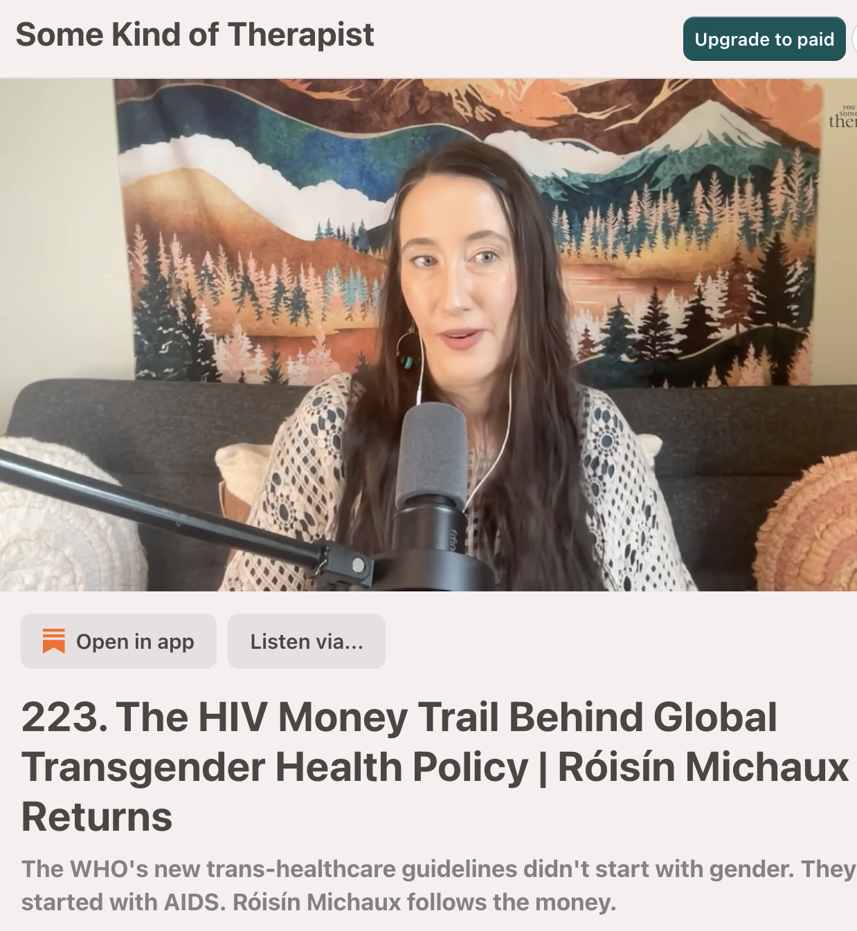 The HIV Money Trail Behind Global Transgender Health Policy — podcast Some Kind of Therapist